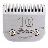 Cuchilla Oster Numero 10 Para Peluqueria Canina Compatible Con Peladora Golden A5 Y A6 - 1.5 Mm Corte De Altura