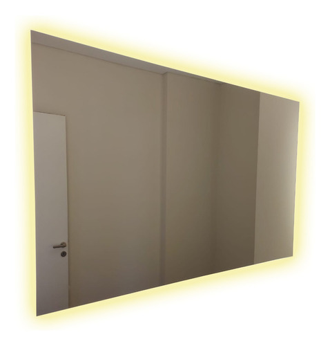 Espejo Baño Decorativo Rectangular Moderno Luz Led 120x80 Cm