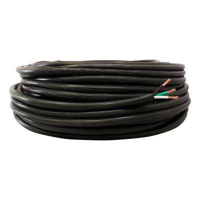 Rollo De 50m Cable Uso Rudo 3x14 Color Negro Negro | Envío gratis