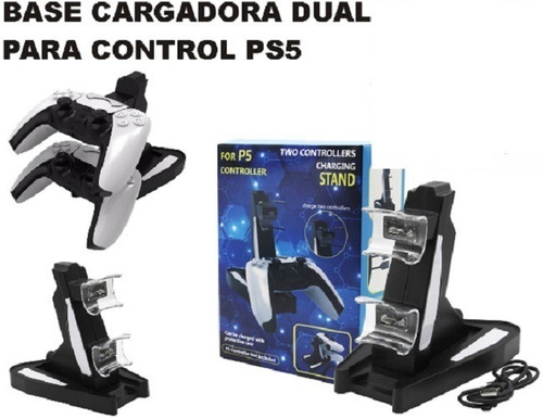 Base Soporte Cargador Usb Dual Para Controles De Ps5