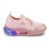 Zapatillas Bibi Led Luces Nena Elastizadas Unicornio Space