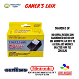 Cargador Eliminador Nes, Snes Y Genesis 3 En 1