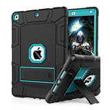 Funda Para iPad 9na/8va/7ma Gen 10.2 2019-20-21 Negro/turq