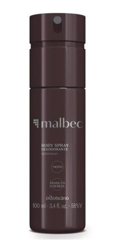 Desodorante Body Spray Malbec 100ml O Boticário 