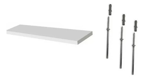 Prateleira 120x20 Mdf Branco Suporte Invisível Oferta