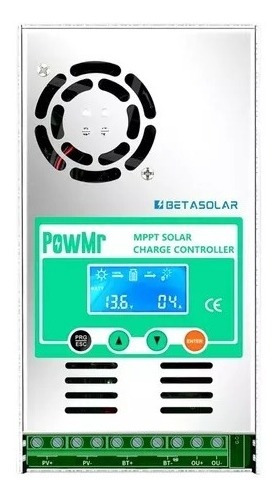 Controlador De Carga 60a 100% Mppt Powmr 12/24/36/48v Auto