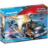 Playmobil Policia Helicoptero Persecucion 70575 City Action 
