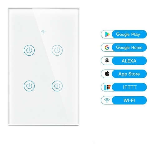 Smart Switch Zigbee 4 Botones Tuya Smart