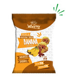 Biscoito Banana Fit 45g Wheyviv Sem Açúcar Bolacha Whey