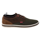 Zapato Casual Choclo Levi's 8101 Cafe Para Hombre