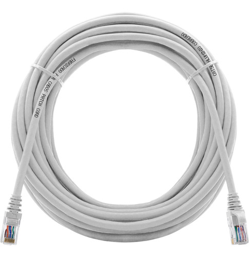 Kit 2 Patch Cord Cat5e Rj45 Utp 10 Metros Branco