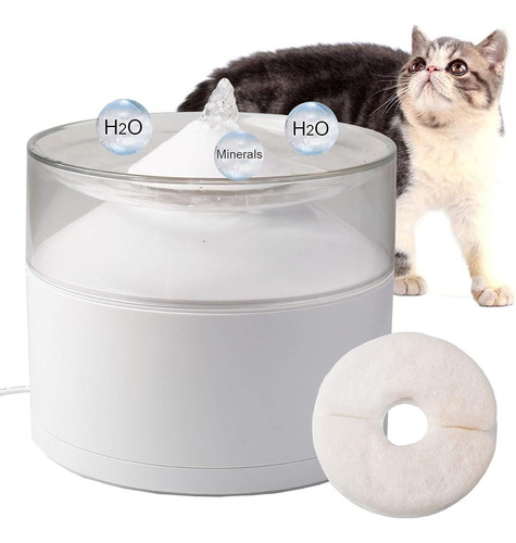 Fuente Dispensadora De Agua Con Filtro P Gatos Perro Pequeño