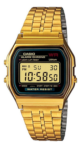 Reloj Casio Vintage Unisex Digital A159wgea-1df Dorado