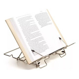 Atril De Lectura Para Libros Metalico Cromado Plegable 3 Pos