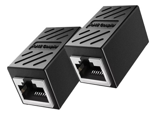 Adaptador Emenda Rj45 Para Internet Cat7/6/5e - 2 Unidades