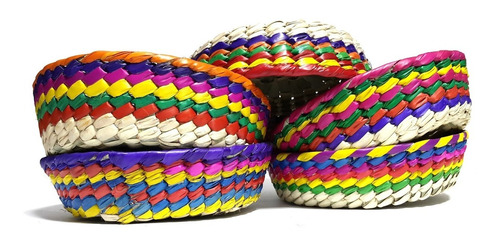 Canastas Palma 20cm,artesania Mexicana,fiestas,dulces,25 Pzs