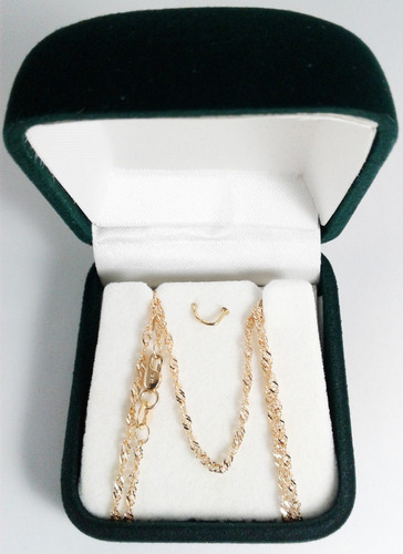 Cadena Oro 18k Singapur 2,6grs X 45cm Mujer Garantia Jr