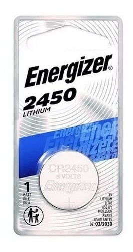 Pila Cr2450 3v Lithium Energizer Batería Alarmas Caretas 