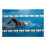 Vinilo 30x45cm Natacion Deporte Acuatico Pileta Piscina M3