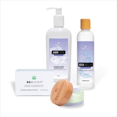 Kit Crema Día, Exfoliante, Loción Y Jabón Facial Anti-edad  