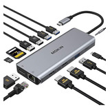 Concentrador Usb C, Estación De Acoplamiento Usb C Adaptador