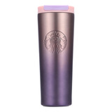 Termo Metalizado Morado Degradado Starbucks 473ml