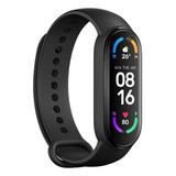 Xiaomi Mi Smart Band 6 1.56  Caja De  Plástico Pc Black, Malla  Black De  Tpu Y Aleación De Aluminio Xmsh15hm