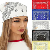 Set 5 Pañoletas Bandanas 55 X 55cm Toalla Cuadrada Hip Hop