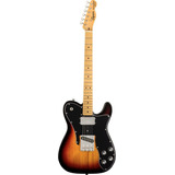 Guitarra Eléctrica Squier By Fender Classic Vibe '70s Telecaster Custom De Álamo 3-color Sunburst Poliuretano Brillante Con Diapasón De Arce