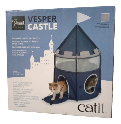Castillo Vesper Castle Catit Para Gatos 85x48cm Persa Siames