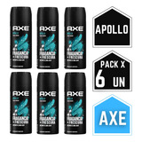 Desodorante Axe Fragancia Apollo Sin Irritación Pack X6
