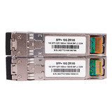 Par Gbic Sfp+ 10g 1550nm Monomodo Lc Lc Sfp-10g-zr 100km