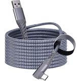 Cable Para Camaras A Pc Notebook Cel Usb Tipo C A Usb A 5mts