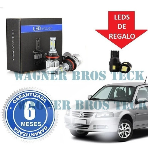 Kit Luces Led Cree H4 O H3 Vw Gol Power 16.000 Lms Promo