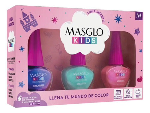 Masglo Kids Esmaltes Para Niños - mL a $4750