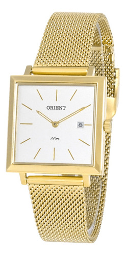 Relógio Orient Feminino Lgss1017 S1kx Dourado Quadrado 