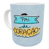 Caneca Pai De Coração Presente Dia Dos Pais Padrasto