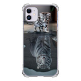 Capinha Case Personalizada Anti Schock Gatinho Reflexo 