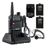 Handy Baofeng Uv5r Comunicacion Bateria Reecargable Digital Color Negro