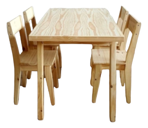 Juego Comedor Estilo Nórdico. Madera. Escritorio. Comedor.