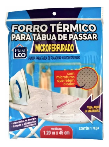 Forro Térmico Tábua Passar Roupa Microperfurado 1,20 X 45 Cm