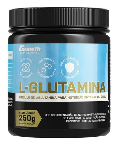 Glutamina Pura 250g Original Growth Supplements