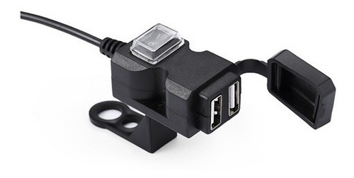 Tomada Carregador De Celular P/ Moto 12v Para 5v, Duas Usb's