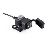 Tomada Carregador De Celular P/ Moto 12v Para 5v, Duas Usb's