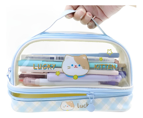 Estuche Escolar Gran Capacidad Kawaii