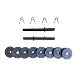 Kit De Mancuernas Negras Dumbbell