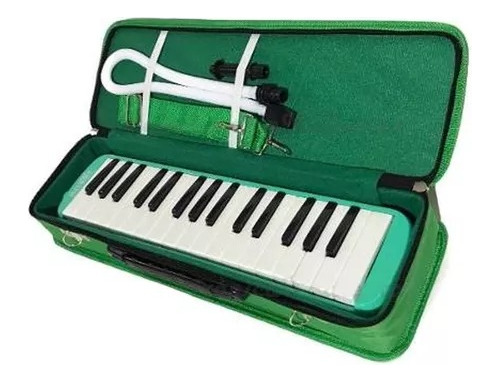 Melodica 32 Teclas Verde Estuche Boquilla Extreme Exml005