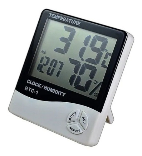 Termohigrómetro Digital: Higrometro Termometro Reloj