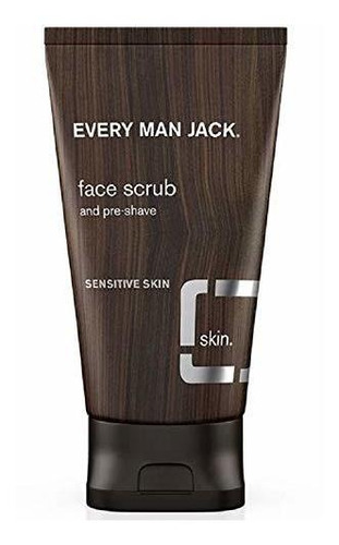 Cada Hombre Jack Exfoliante Facial, Sin Fragancia, 5,0 Onzas