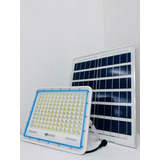 Refletor Led De 300w Com Placa Solar Holofote Branco